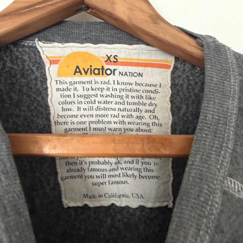 Aviator Nation California Graphic Crewneck Sweater Rare - Picture 3 of 3